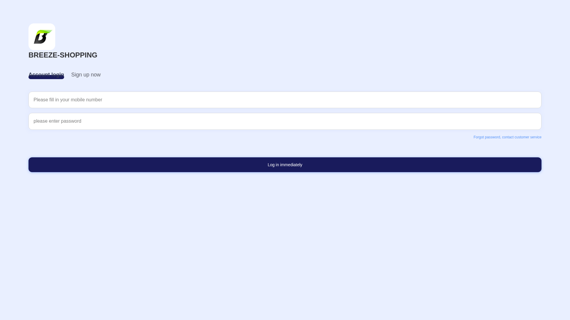 Screenshot of breeze-shopping.com