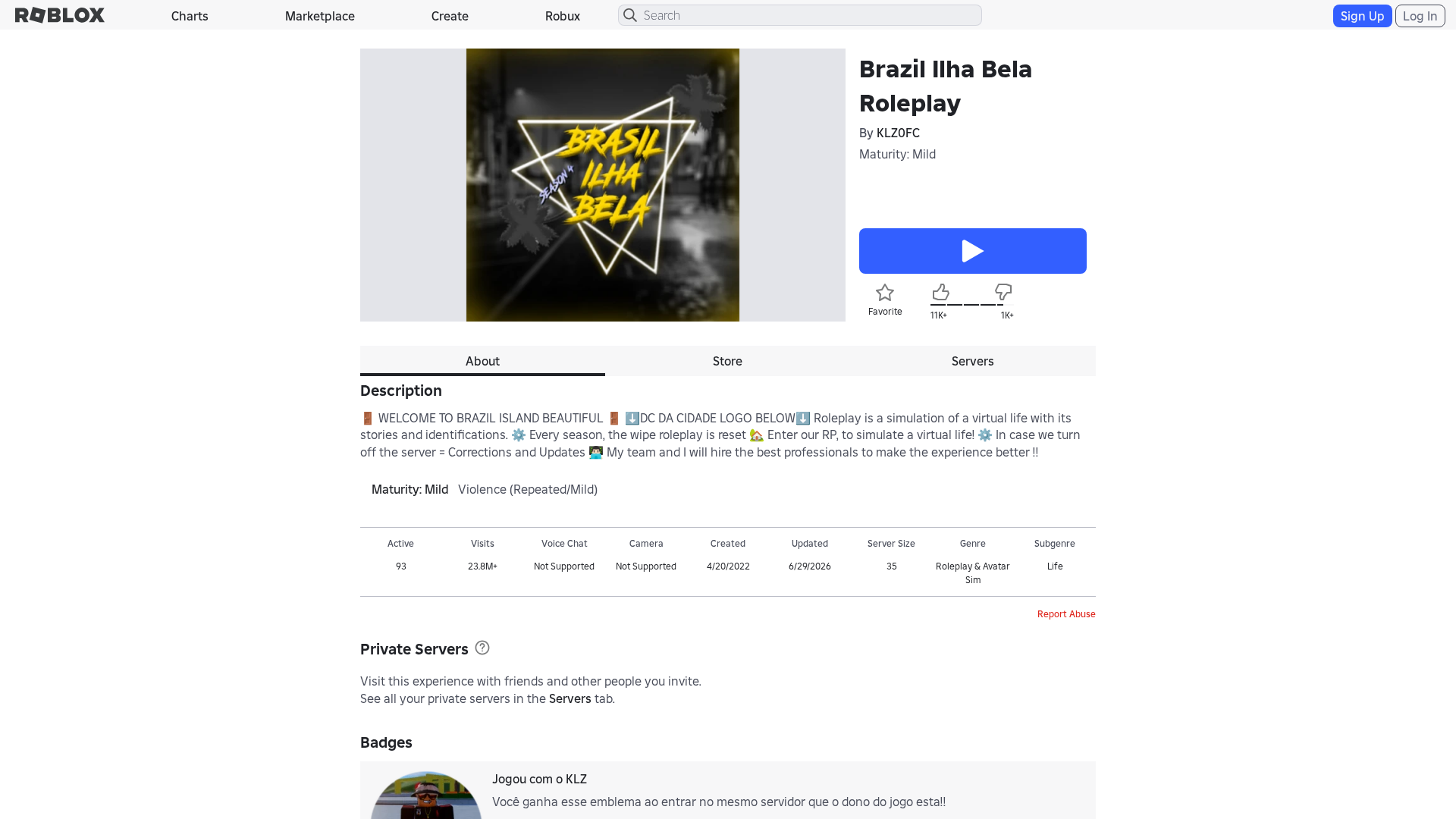 Screenshot of www.roblox.com.et