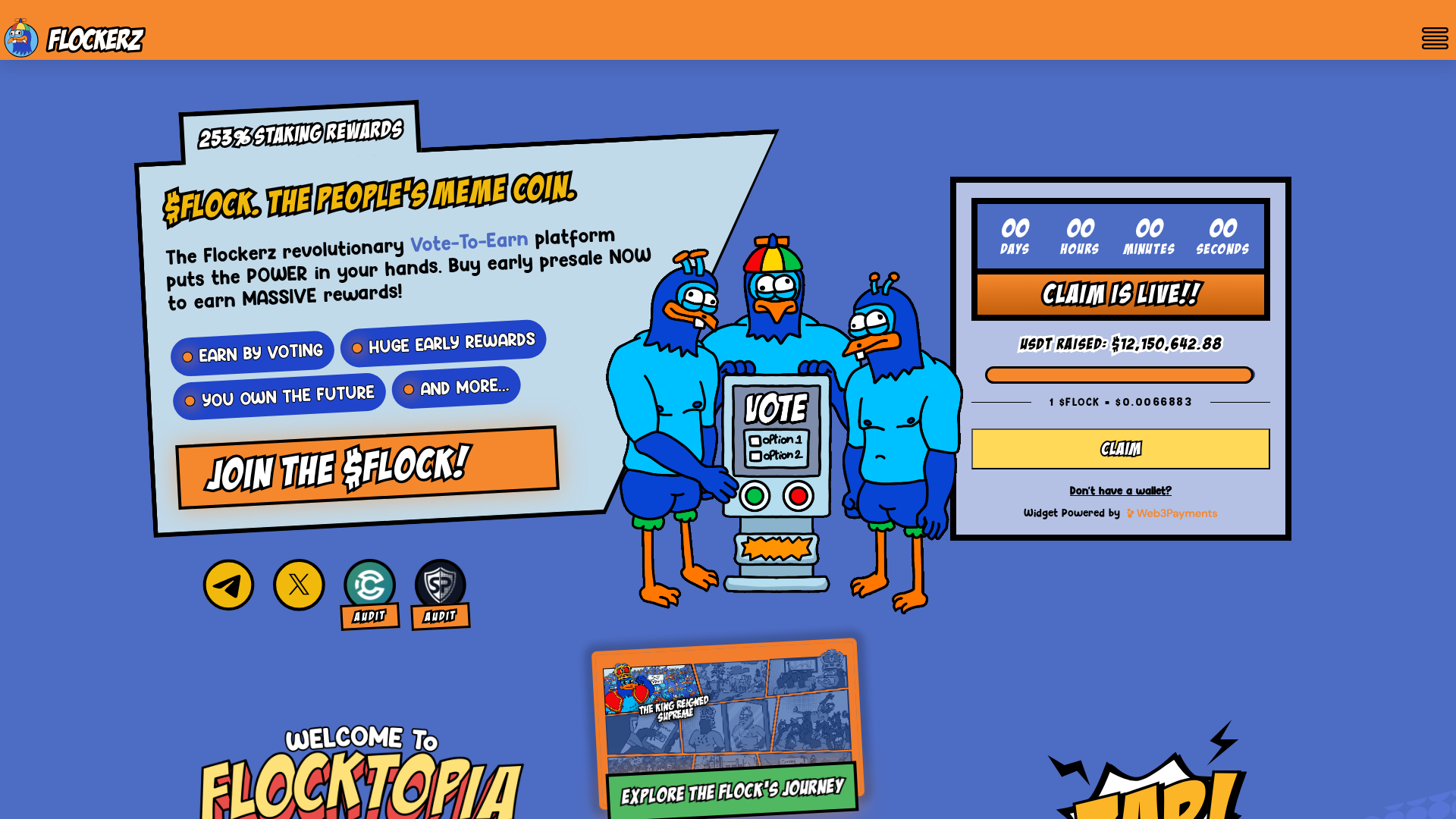 Screenshot of claimsflockerz.pages.dev