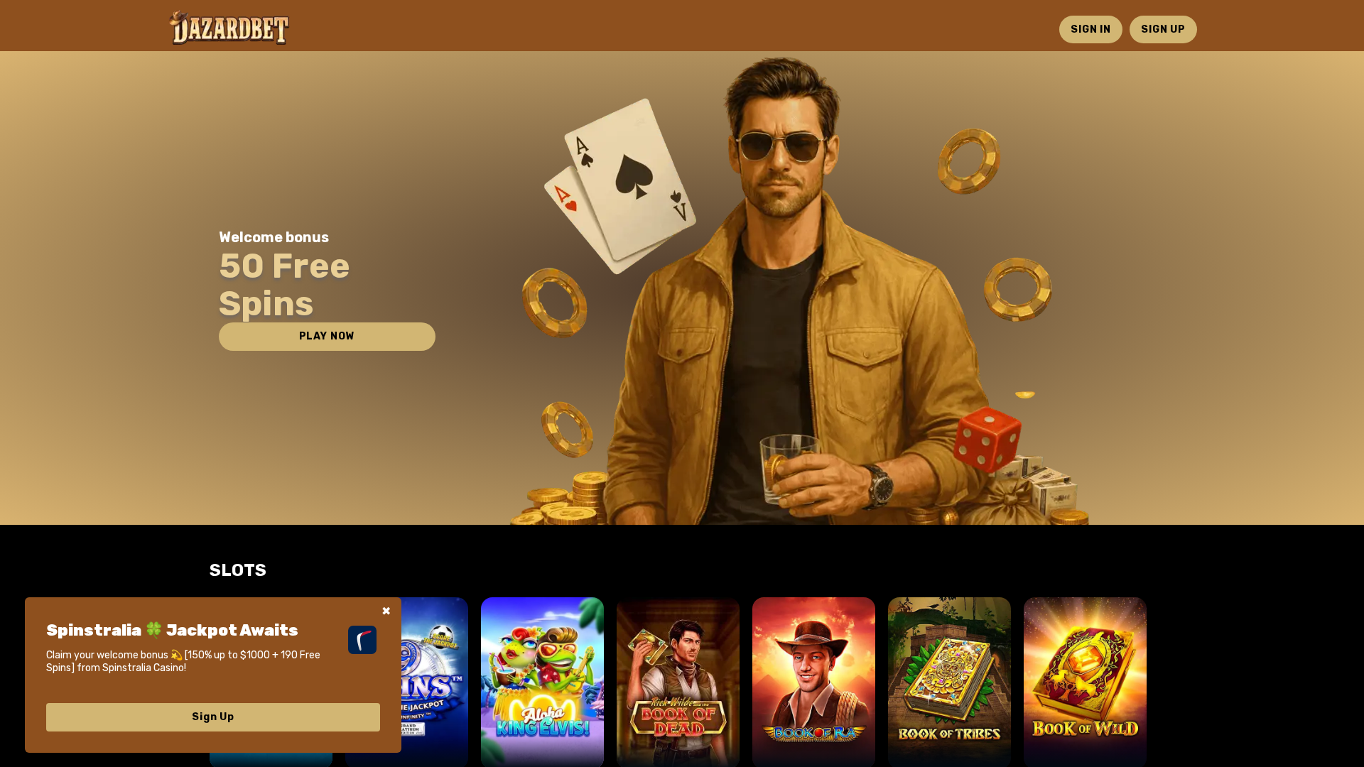 Screenshot of dazardbet-aus.com