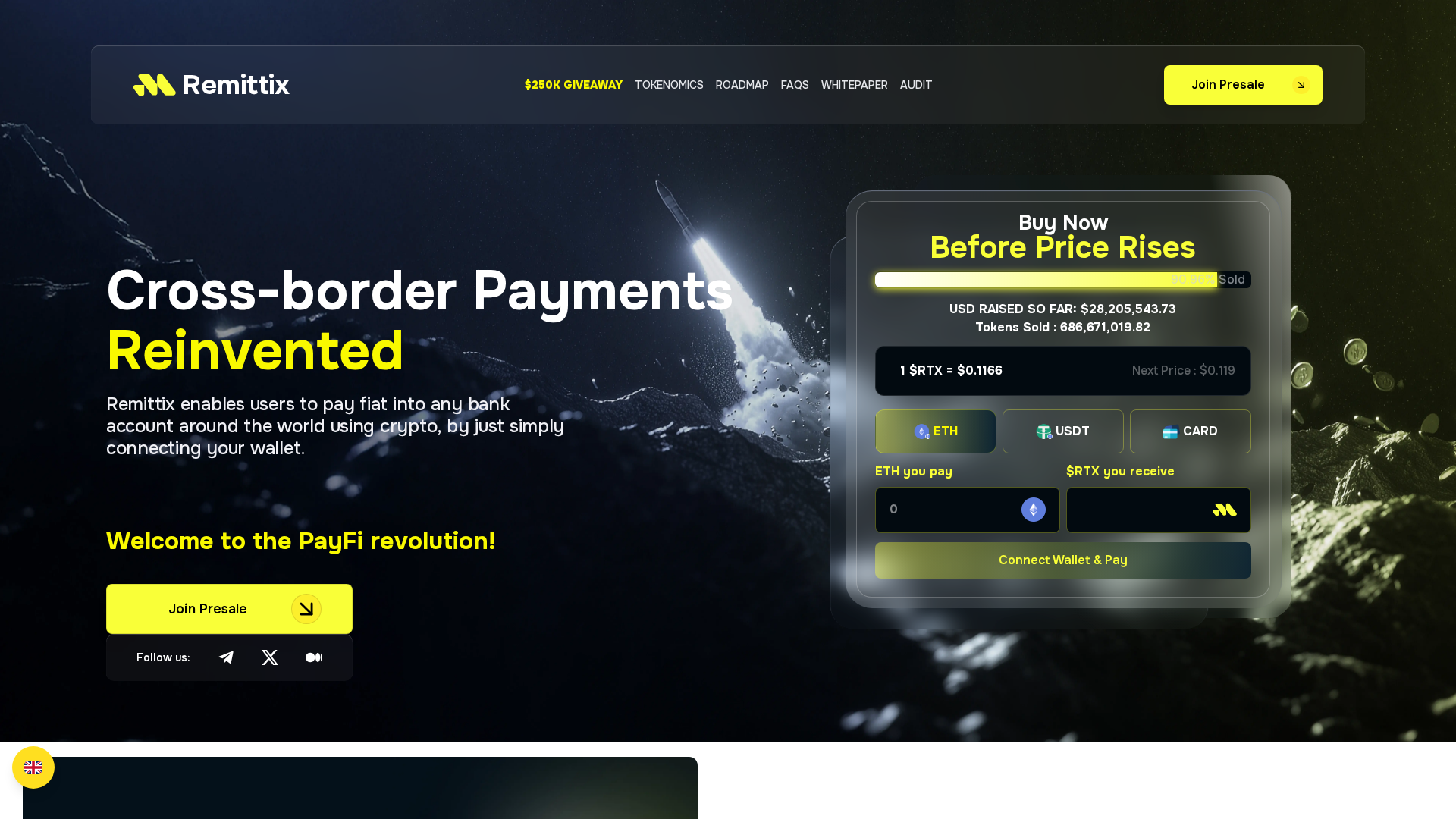 Screenshot of remittix-krypto.pages.dev