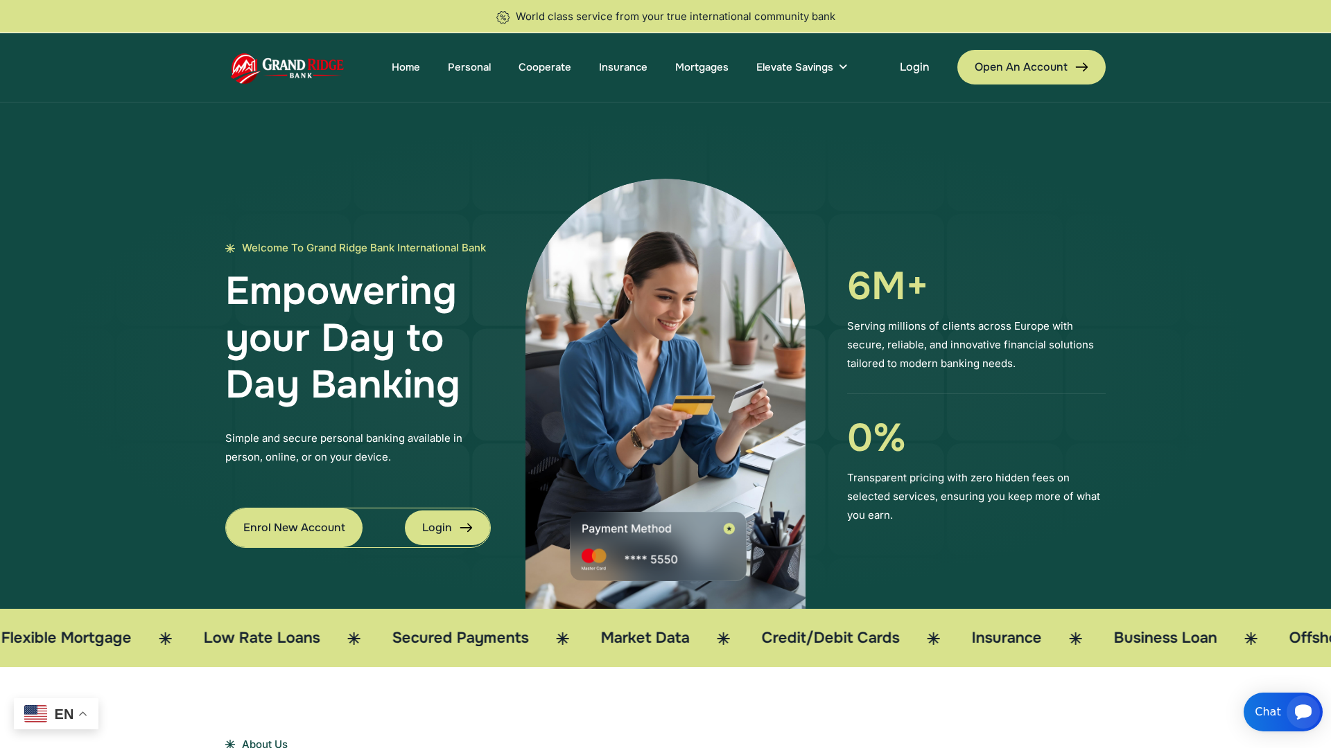 Screenshot of grandridgebank.com