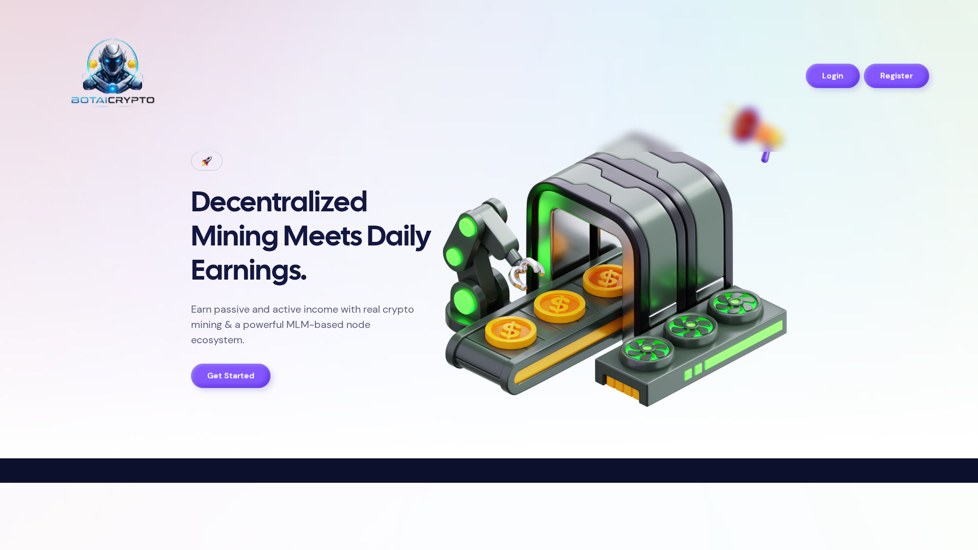 Screenshot of botaicrypto.com