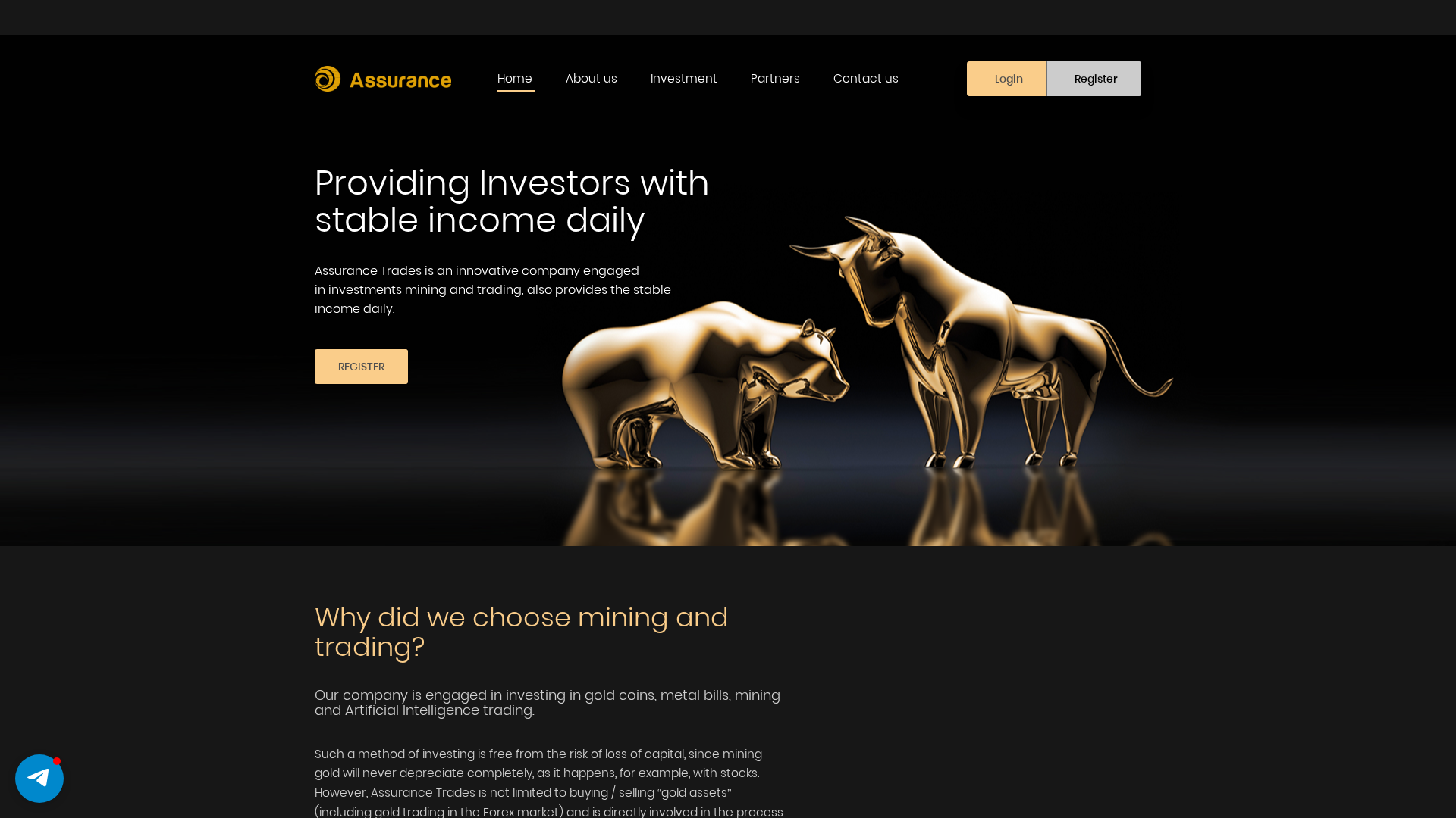 Screenshot of assurancetrades.com