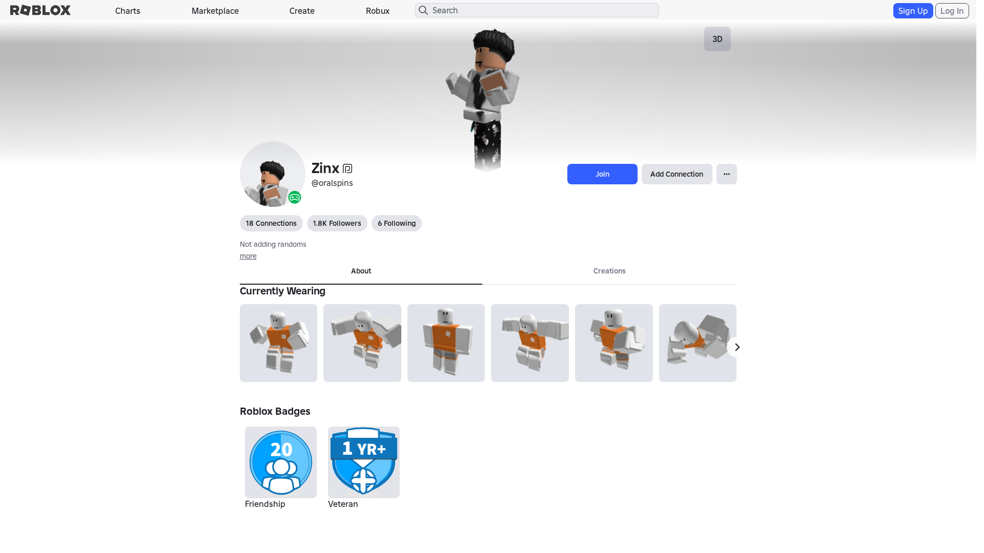 Screenshot of www.roblox.com.ni
