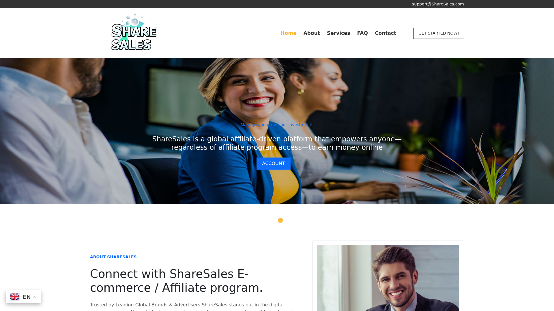 Screenshot of sharesalesplc.com