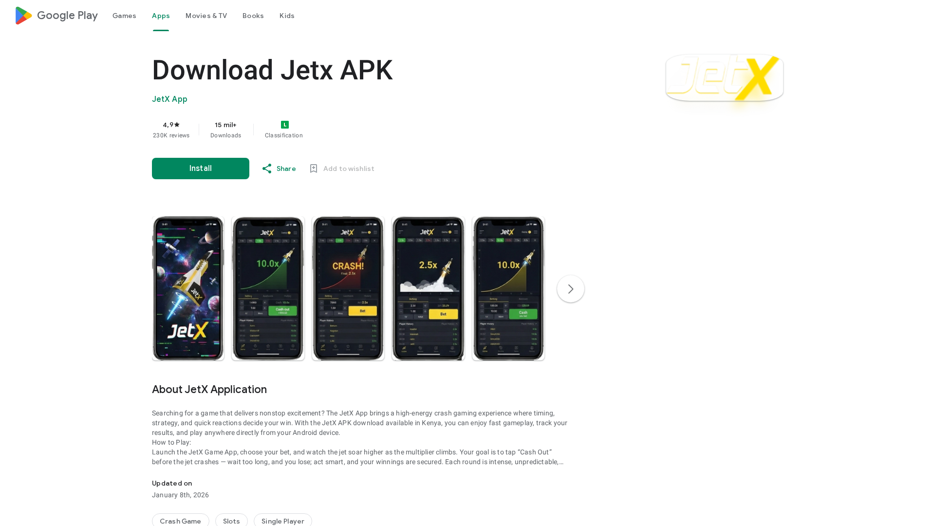 Screenshot of jetx-download.co.ke