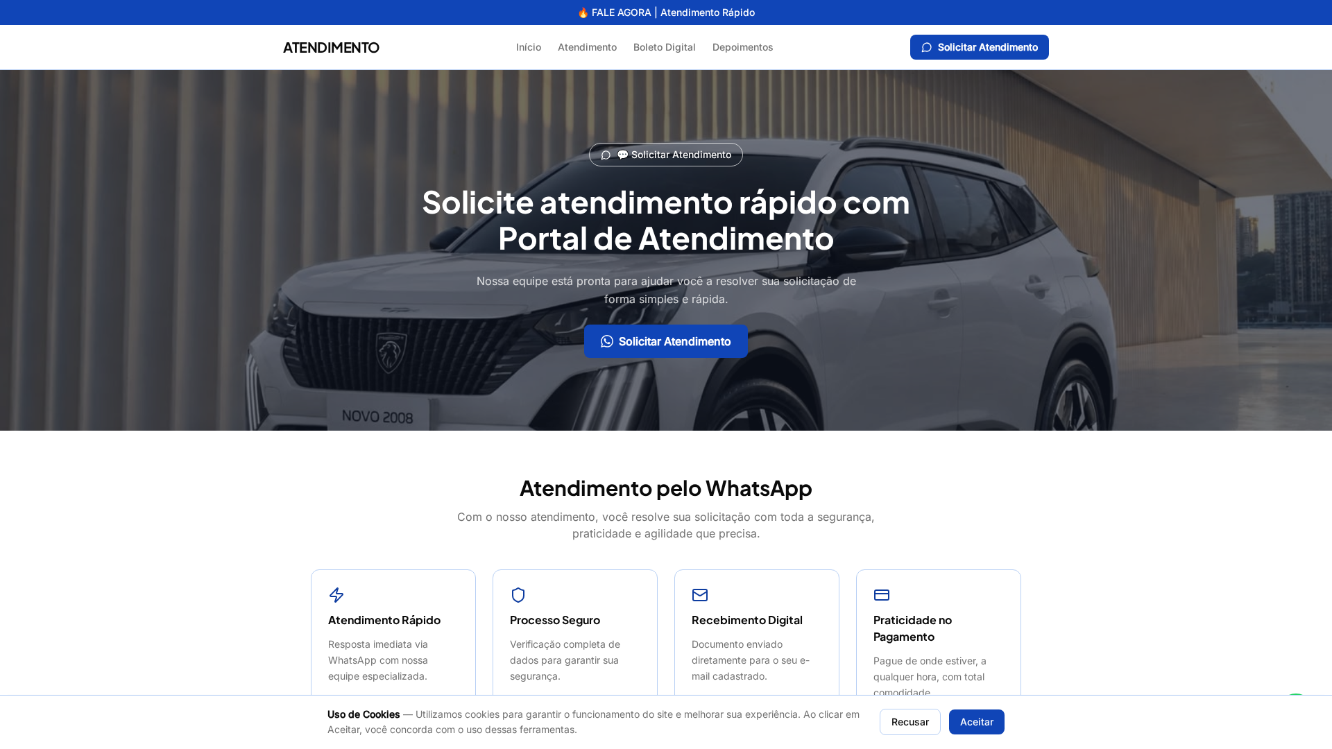 Screenshot of atendimentoam.com