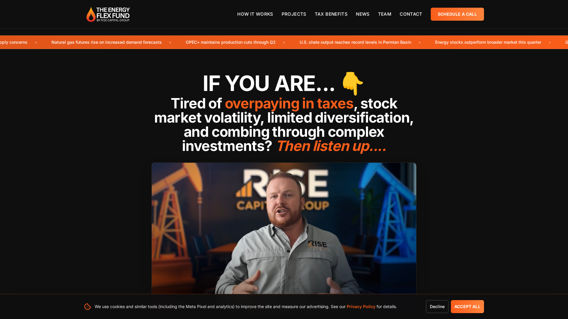 Screenshot of energyflexfund.com
