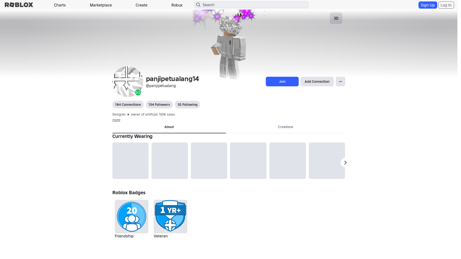 Screenshot of www.roblox.et