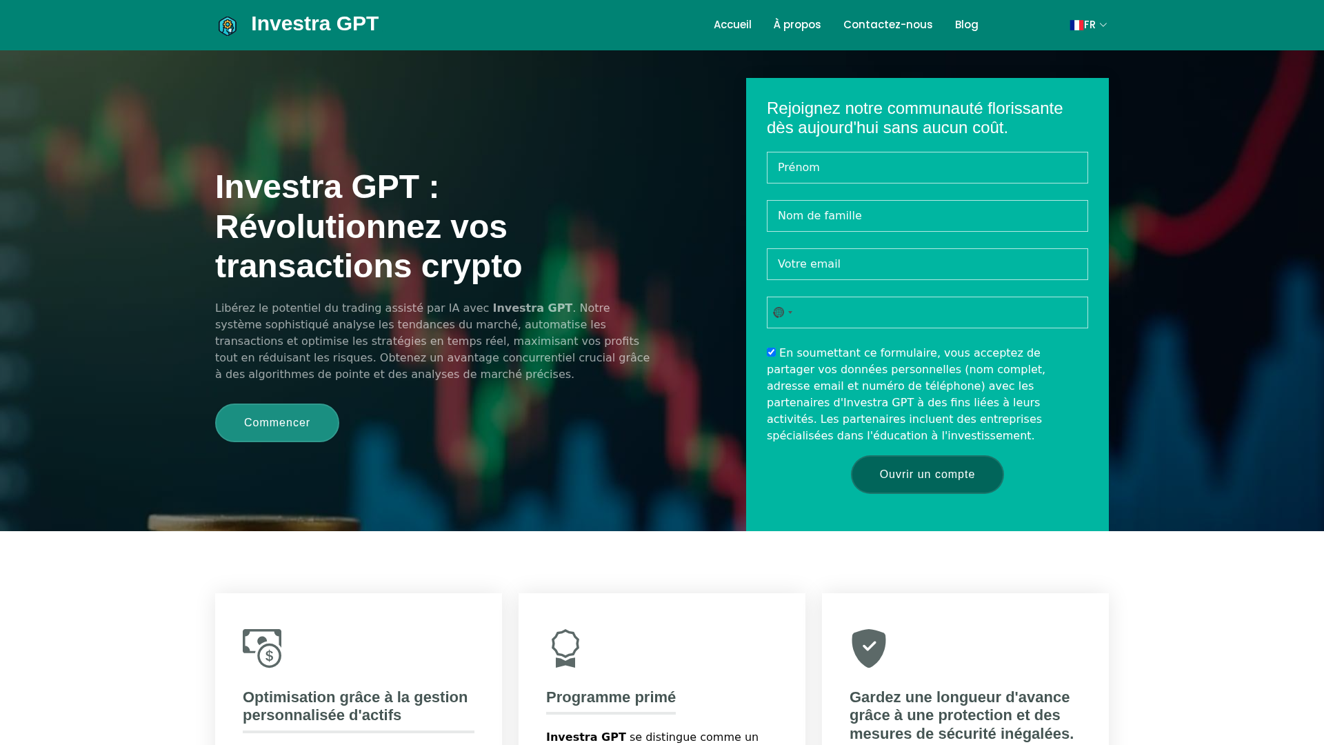 Screenshot of the-investragpt.com