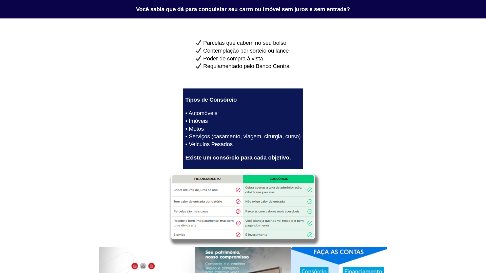 Screenshot of centraldoconsorcio.xyz.br