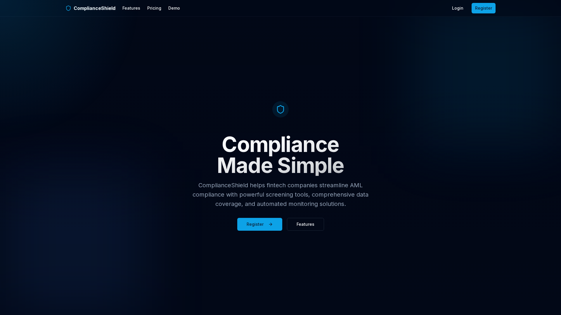 Screenshot of amlscreen.org