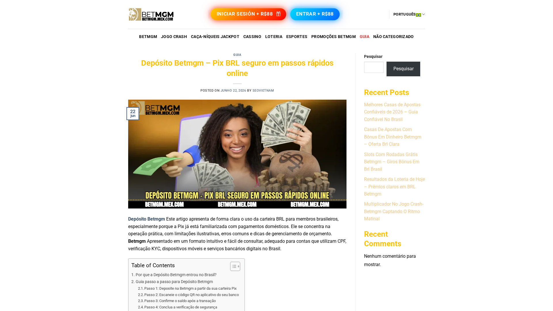 Screenshot of betmgm.mex.com