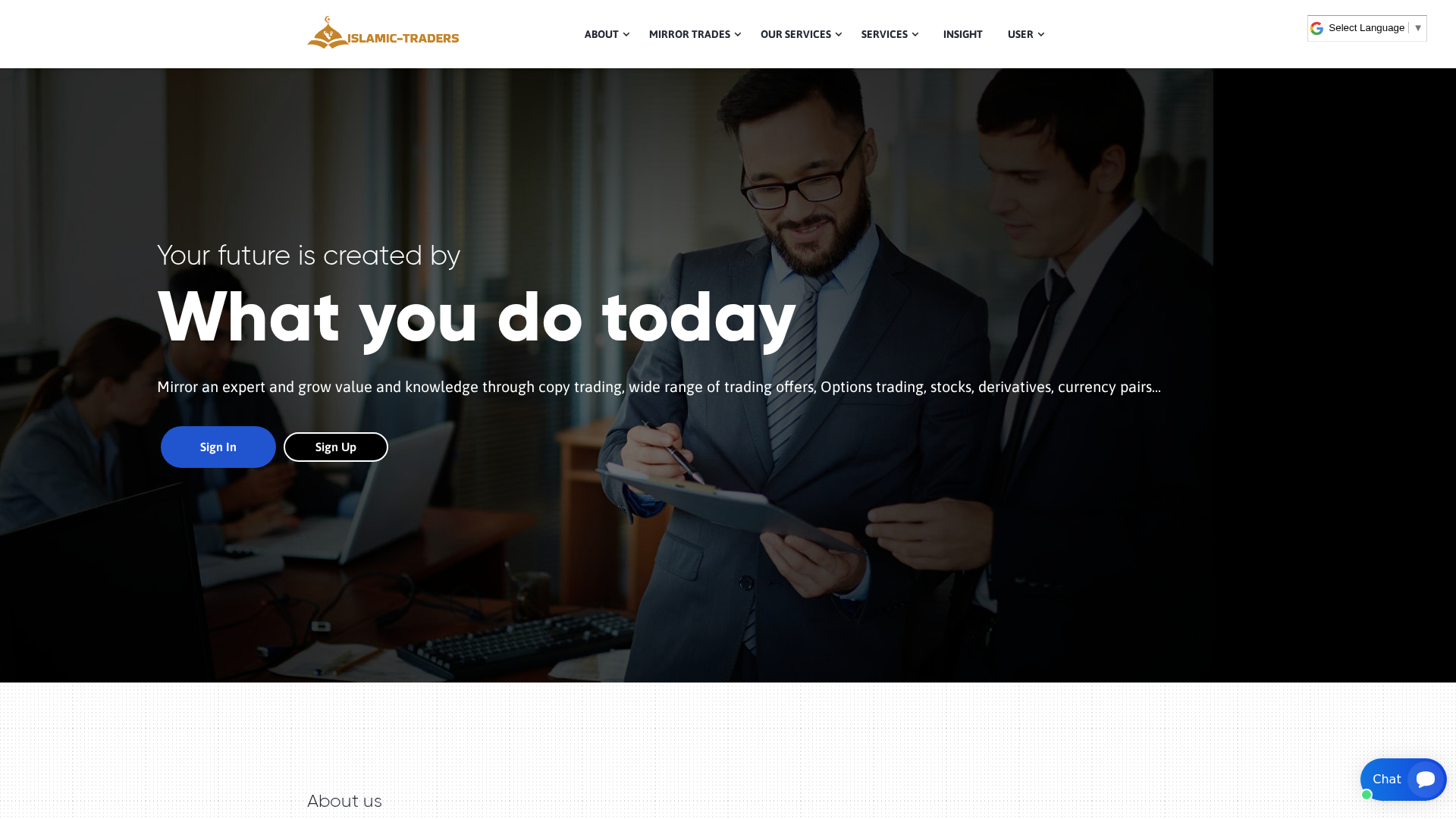 Screenshot of islamic-traders.com