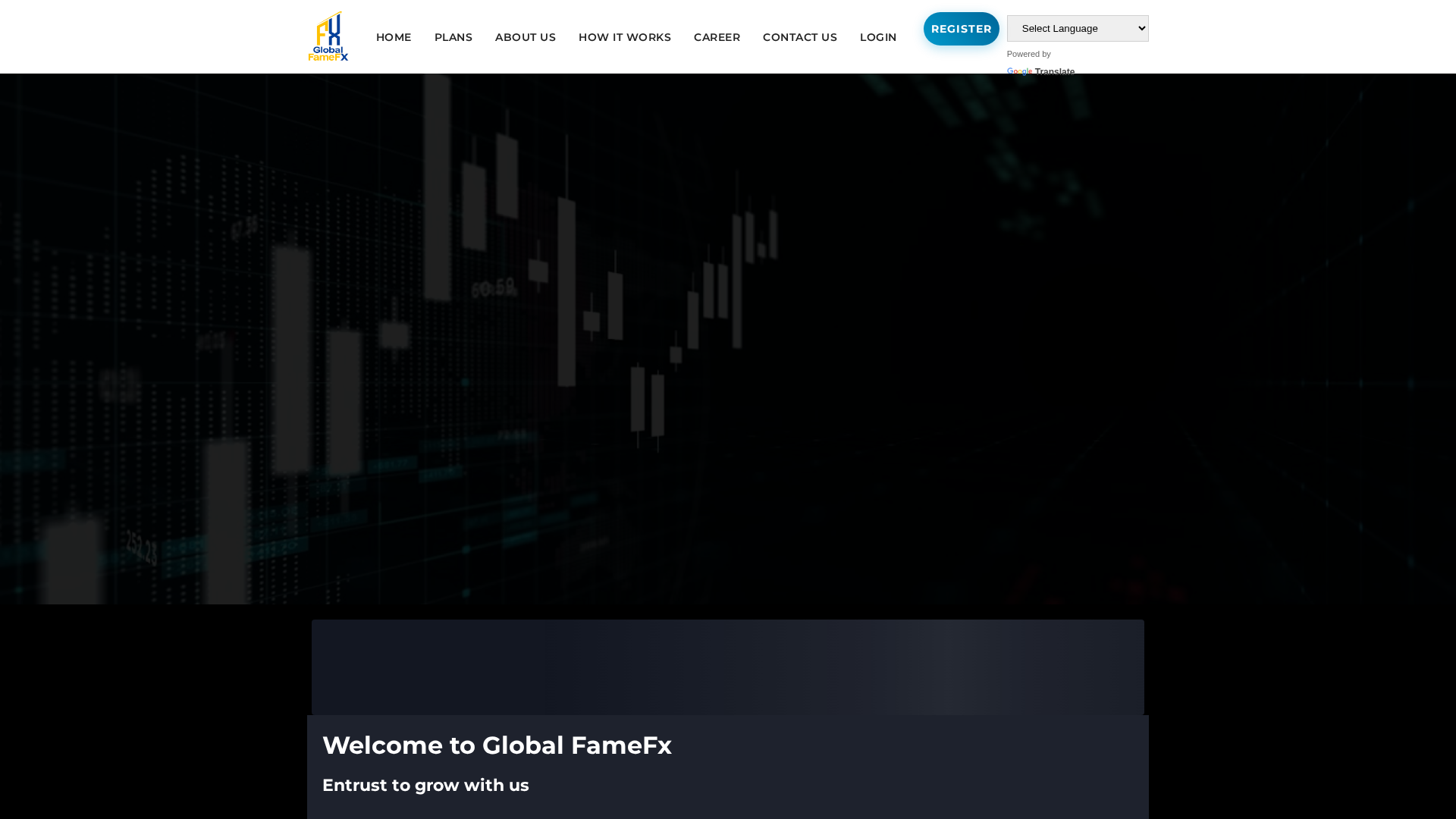Screenshot of globalfamefx.com