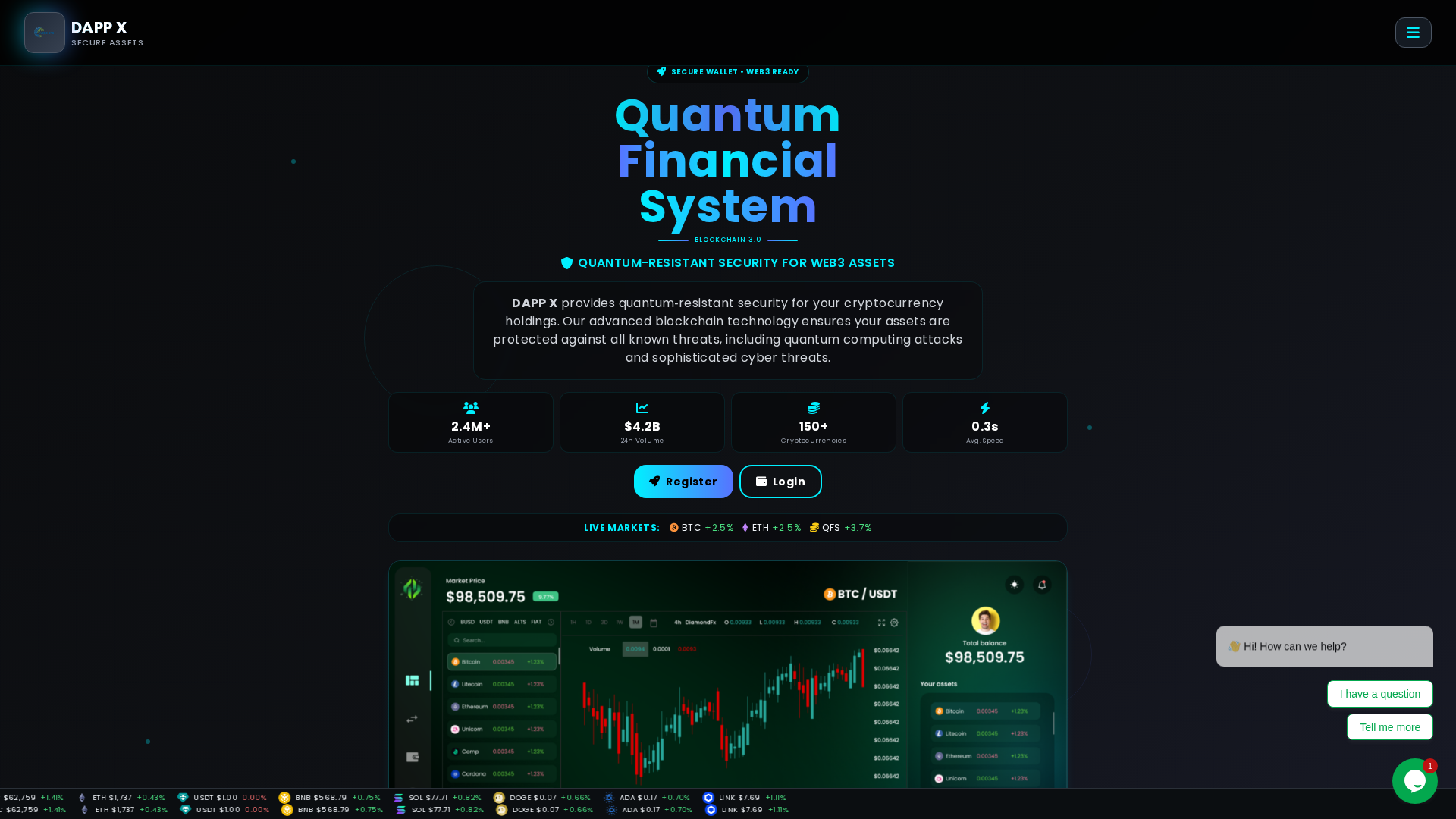 Screenshot of dapp-x.online