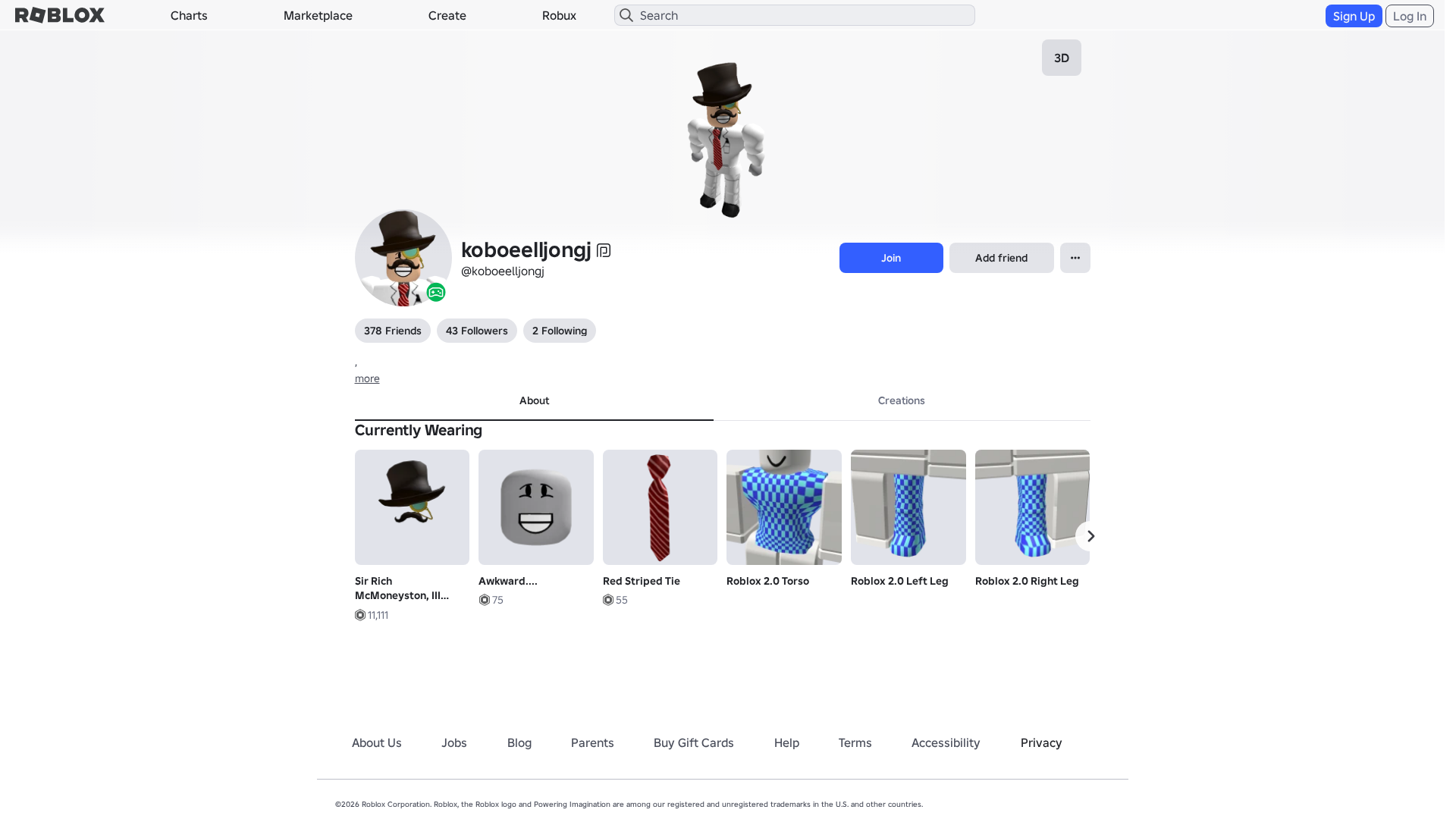 Screenshot of www.roblox.com.ml