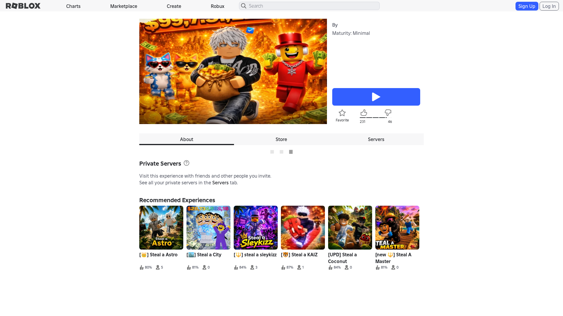 Screenshot of www.roblox.com.bn