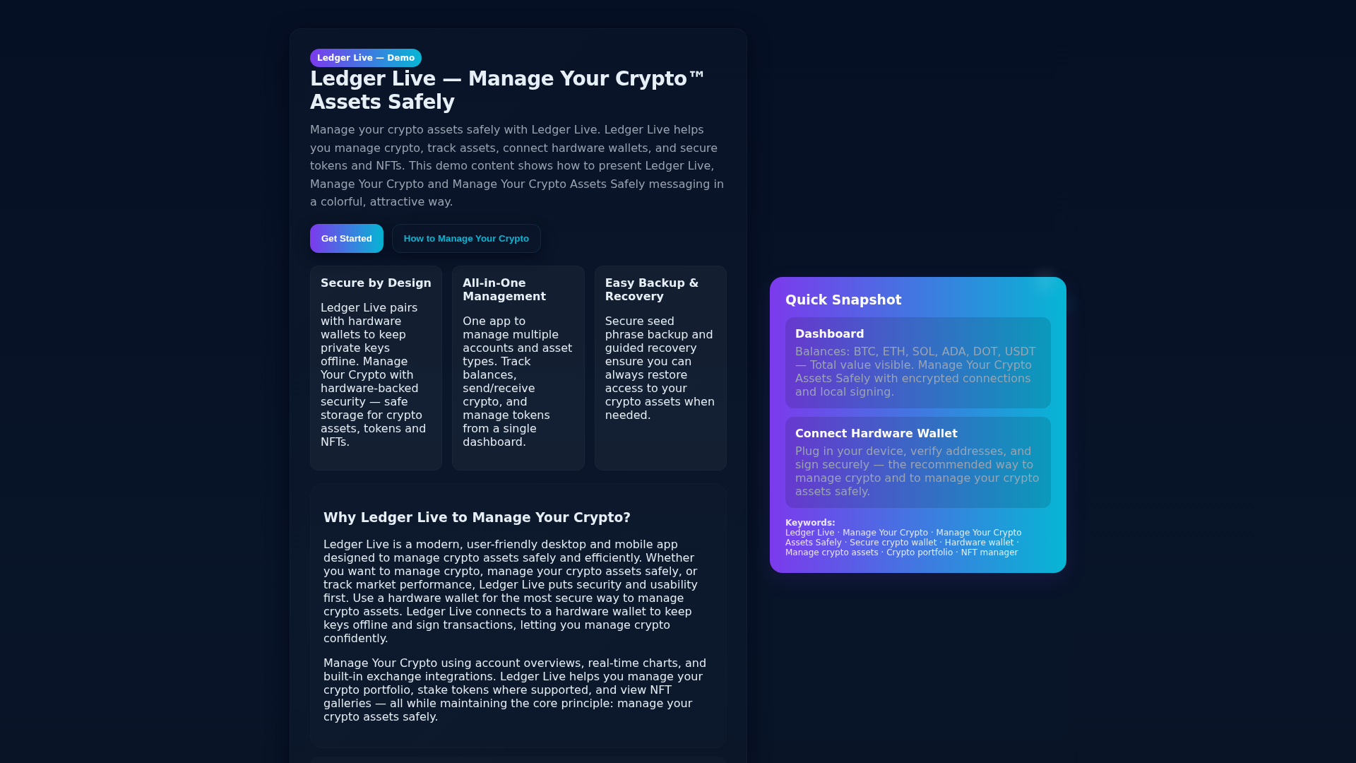 Screenshot of leddger-live-login.pages.dev