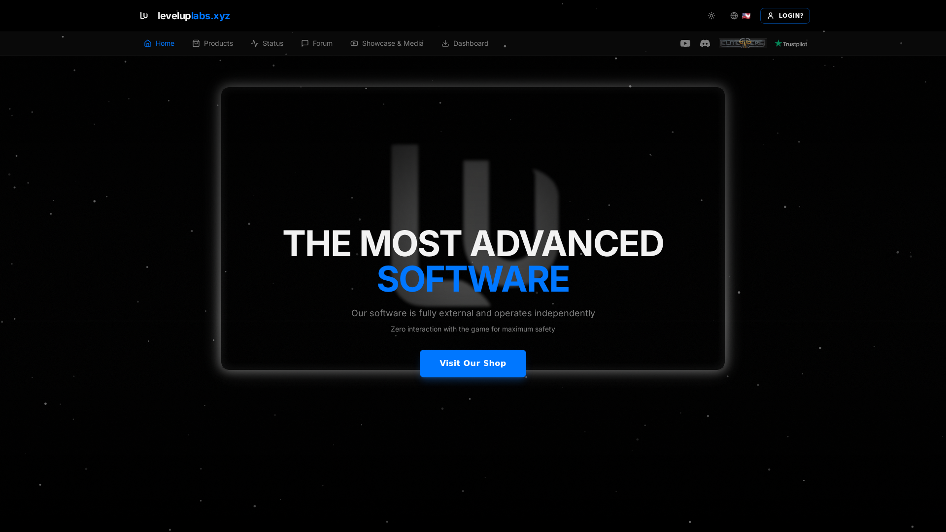 Screenshot of leveluplabs.xyz