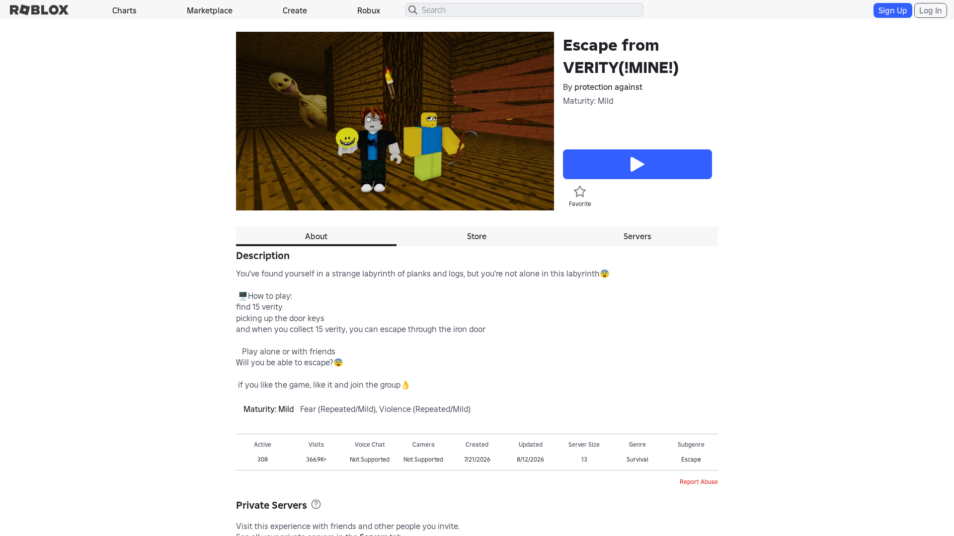 Screenshot of www.roblox.com.bi