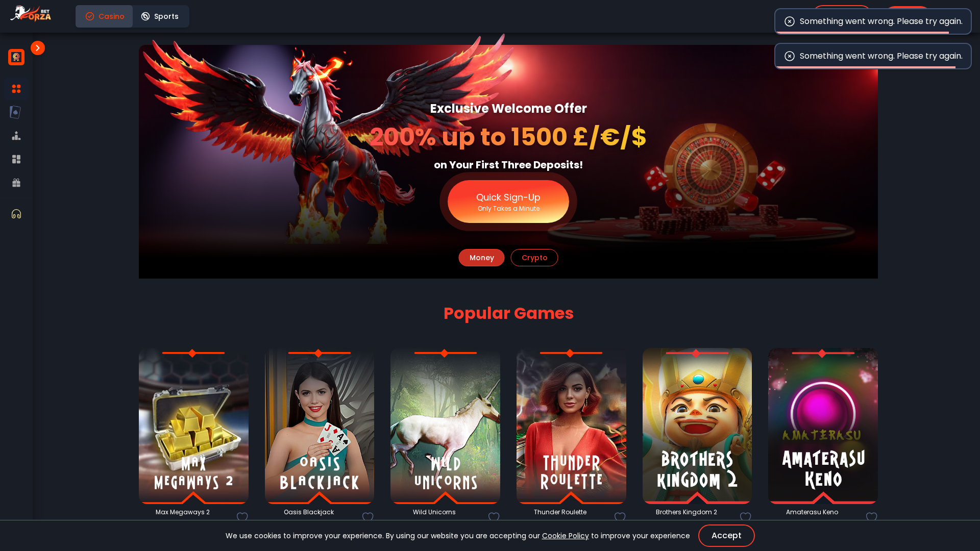 Screenshot of fz1bet.com