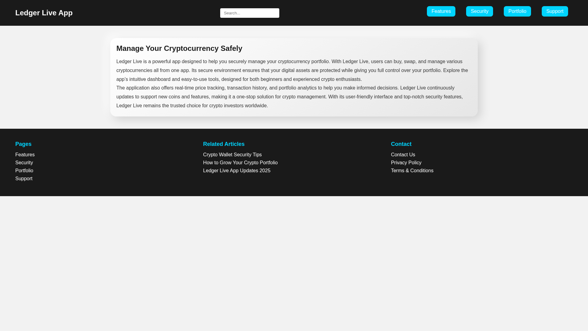Screenshot of lledger-help-app.pages.dev