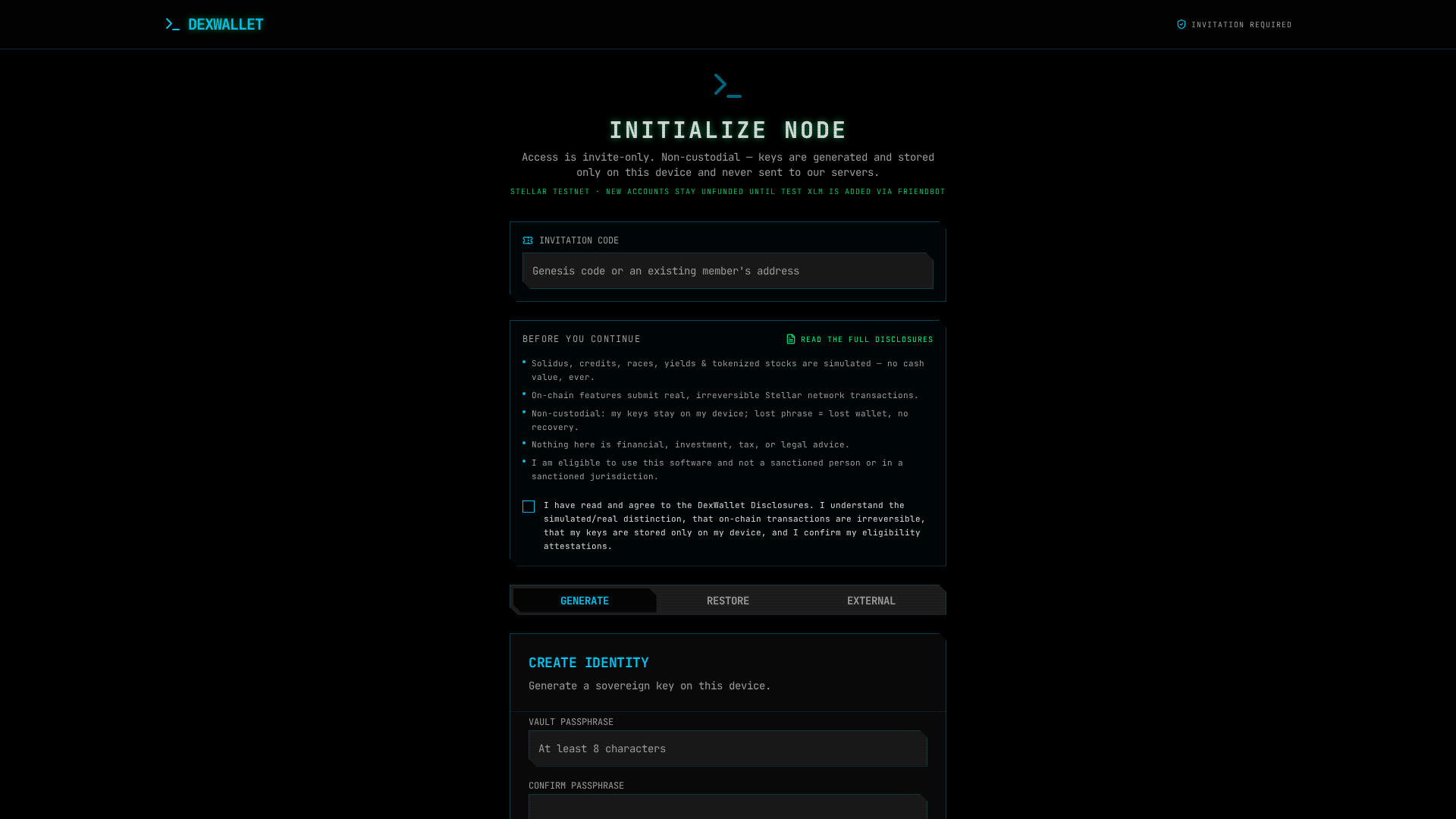Screenshot of dexexchange.live