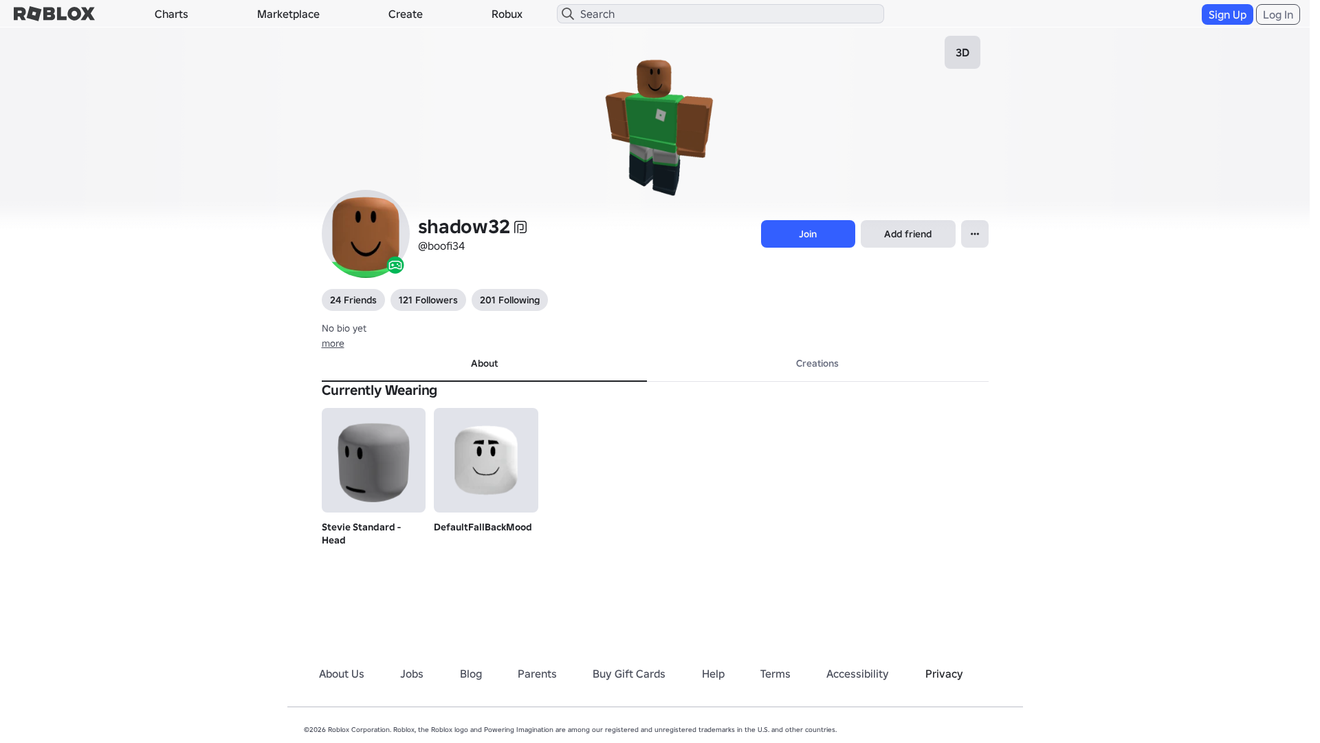 Screenshot of www.roblox.com.ml
