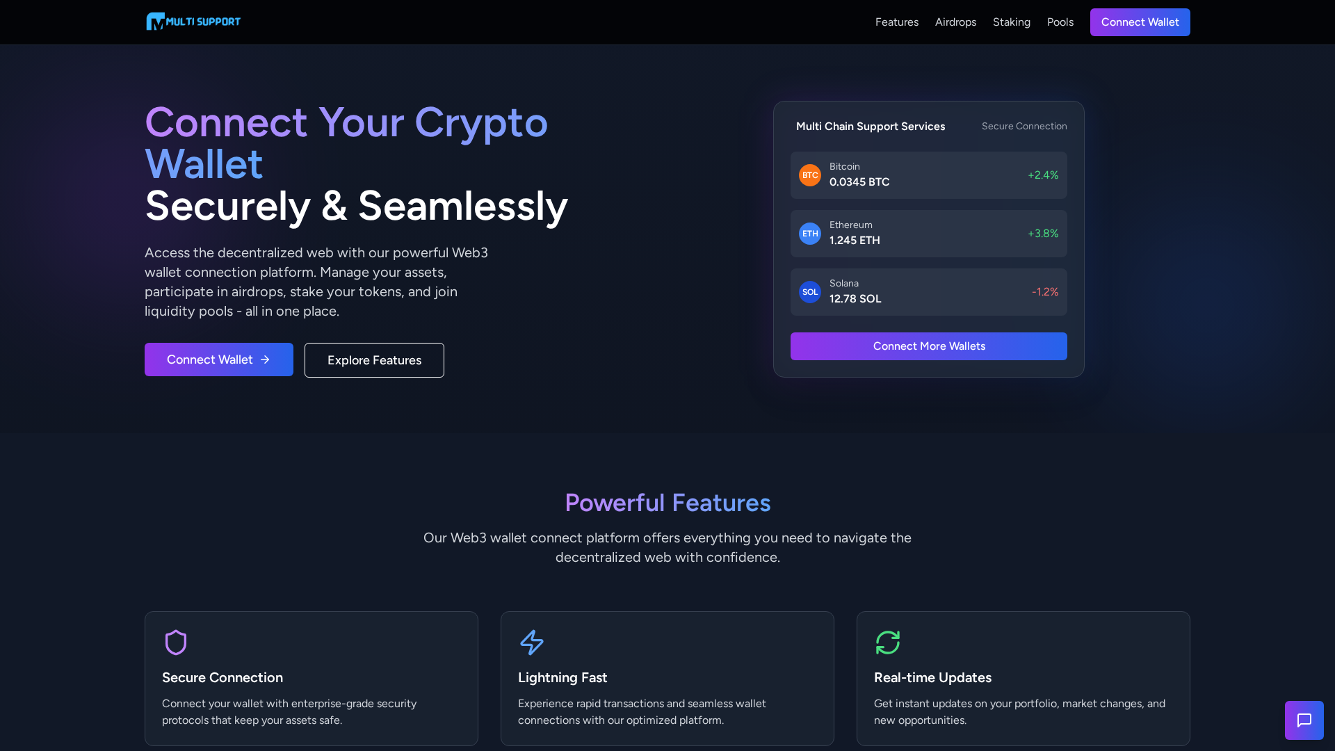 Screenshot of mcsuppportservice.com