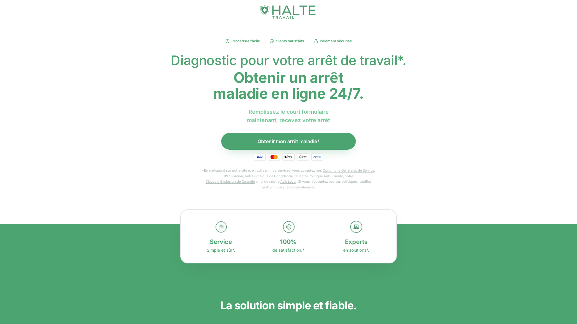 Screenshot of halte-travail.com