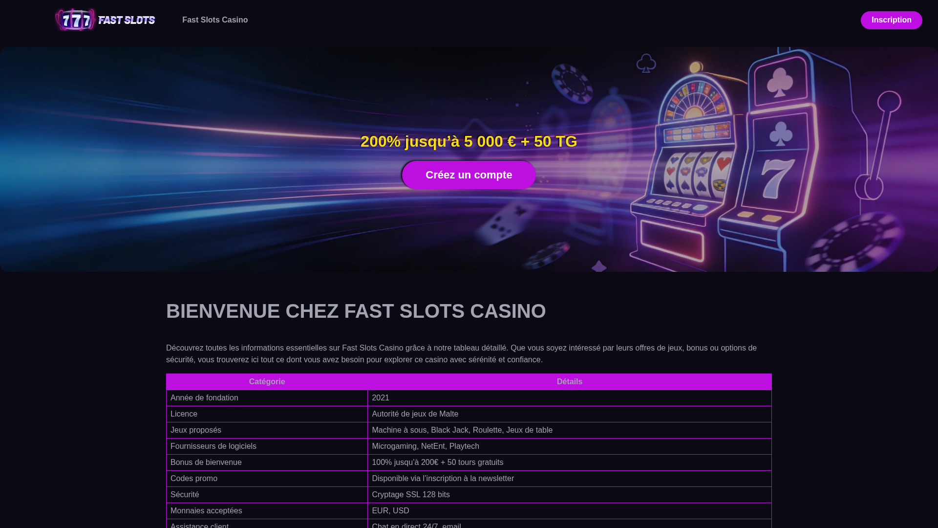 Fast Slots Casino