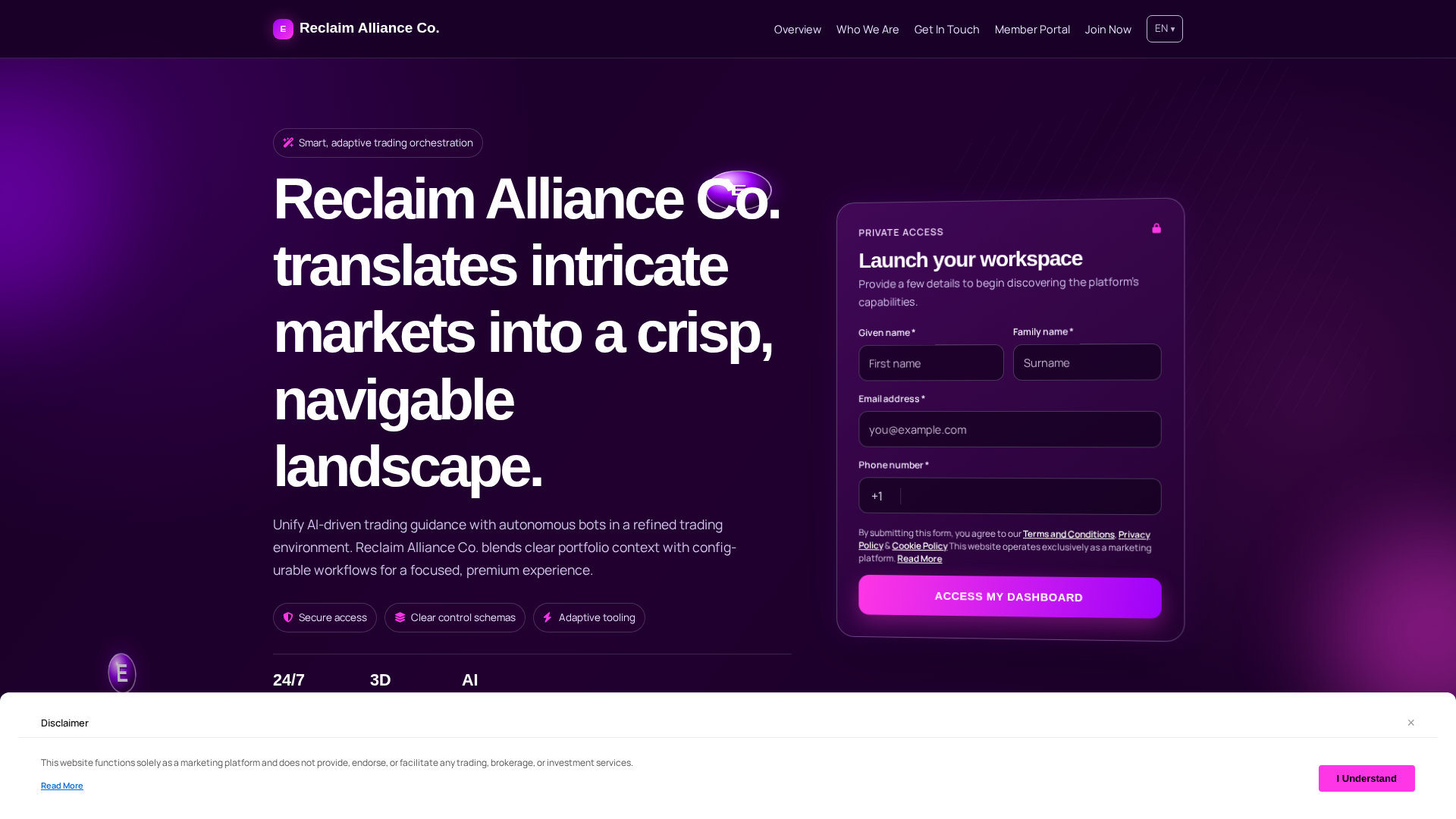 Screenshot of reclaimallianceco.shop