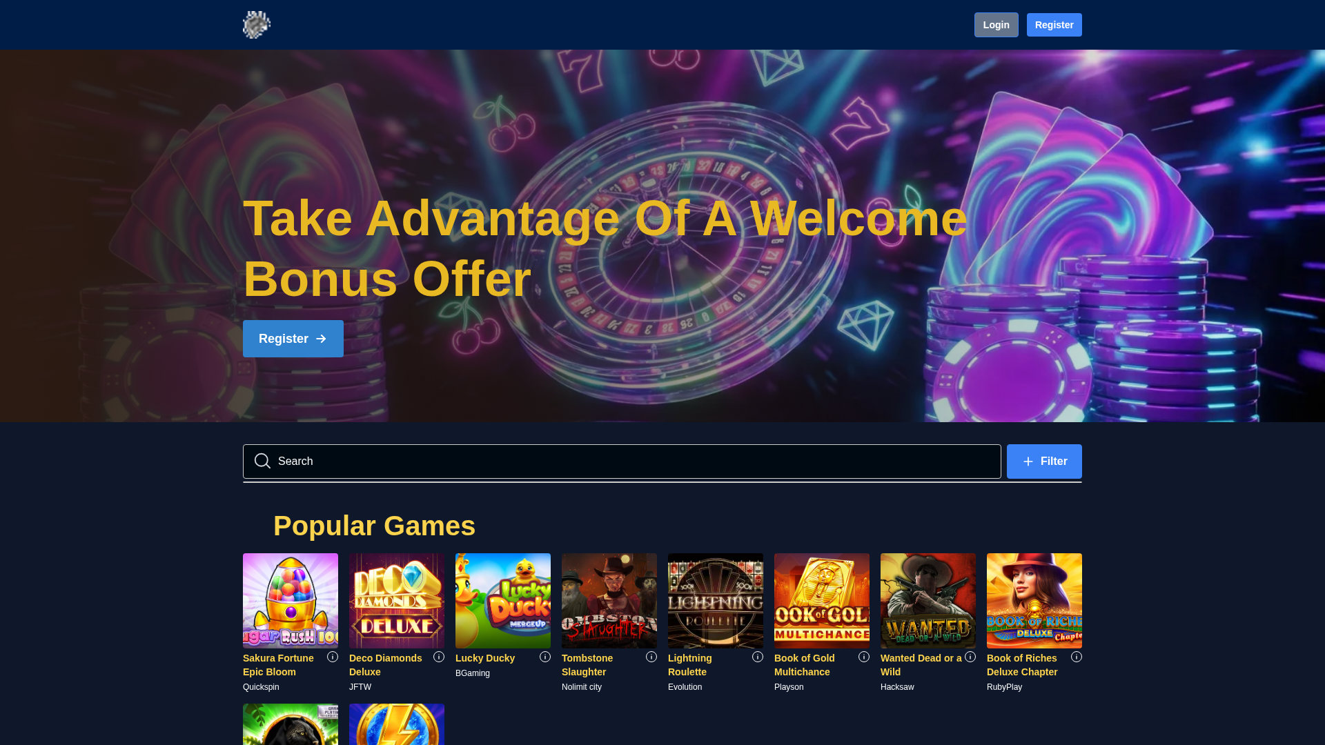 Screenshot of casino-betgrw.com