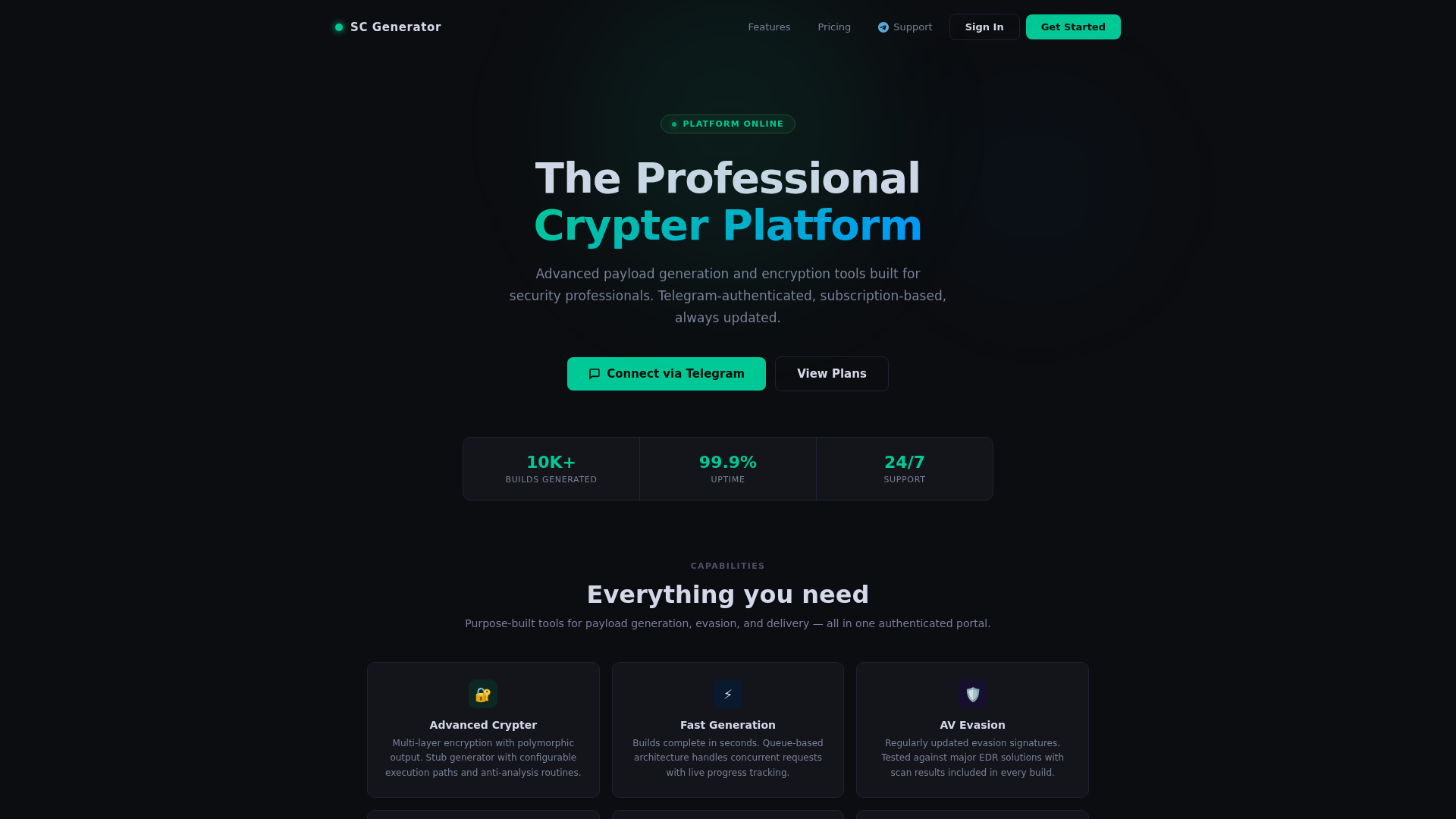 Screenshot of sc-crypt.digital