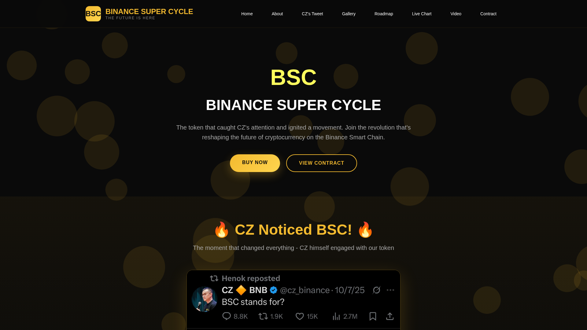 Screenshot of binancesupercycle.com