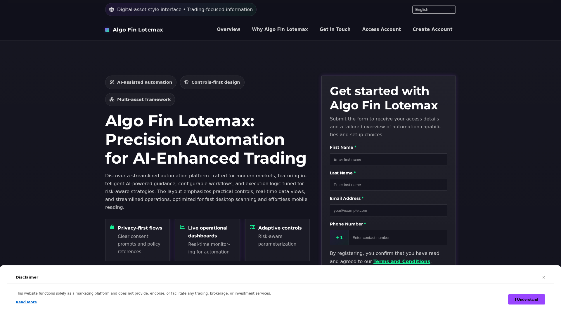 Screenshot of algofinlotemax.click