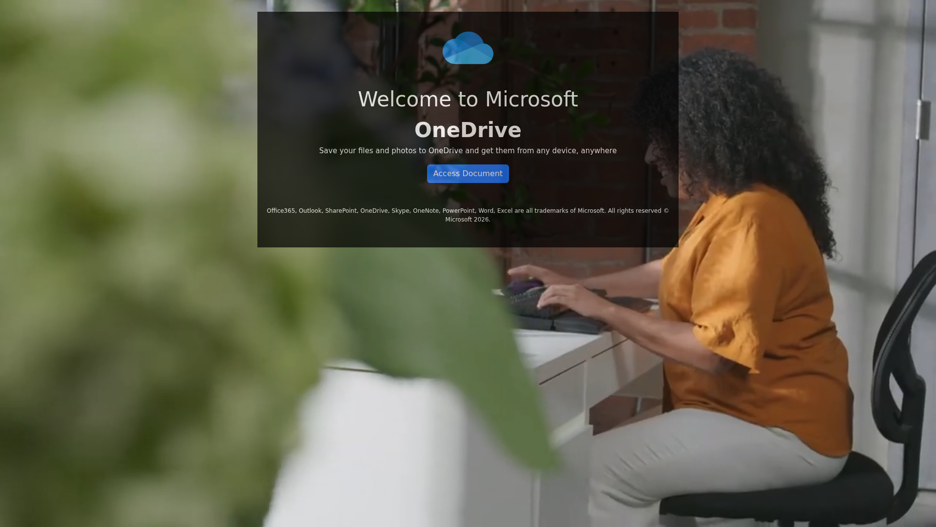Screenshot of onedrive-yujdgbdvd.myftp.biz