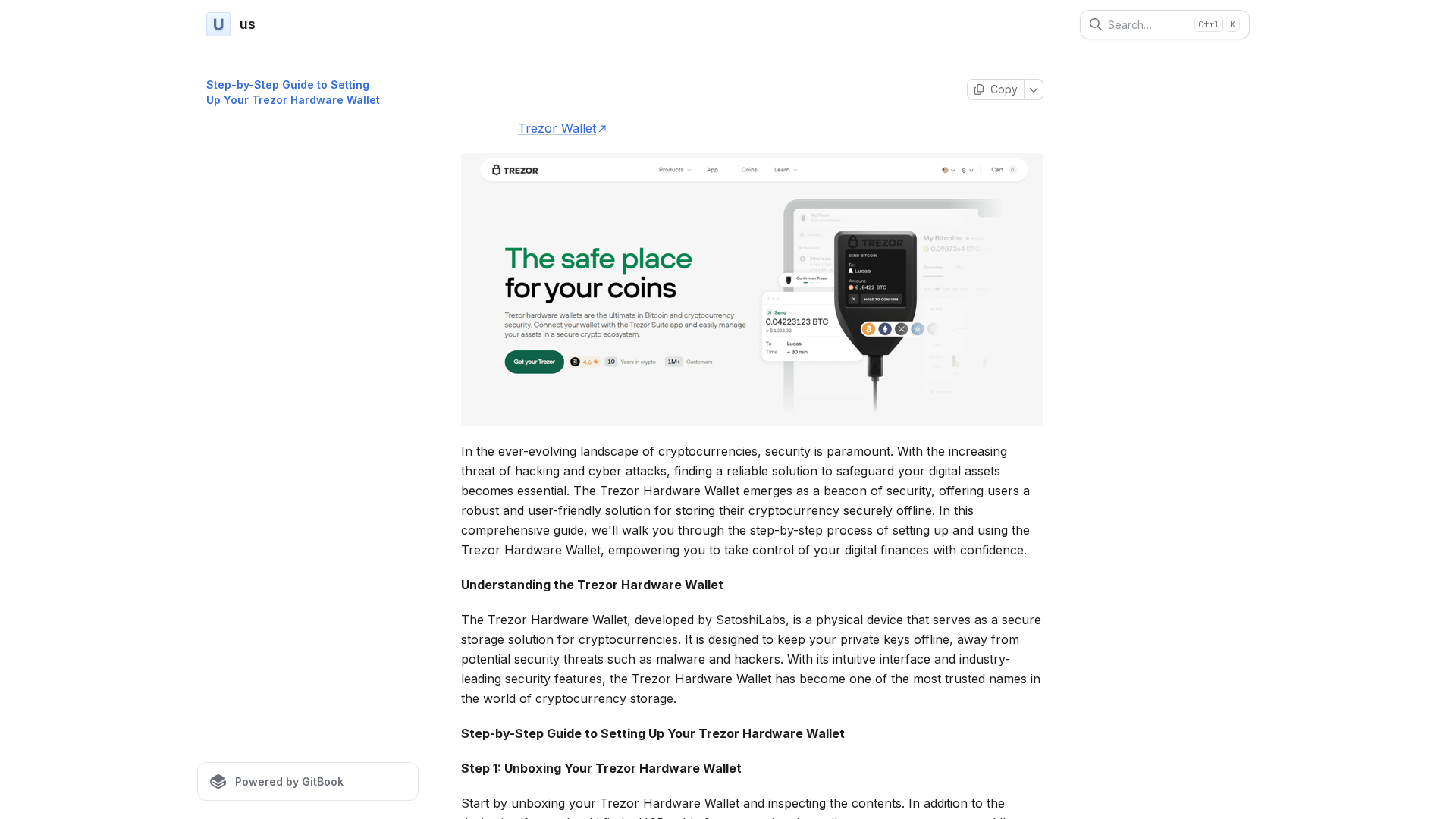 Screenshot of trezorstarvtm.gitbook.io