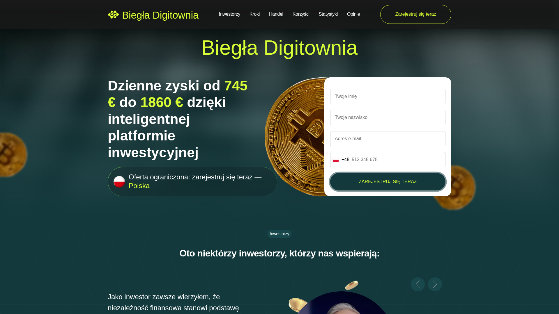 Screenshot of biegladigitownia.com