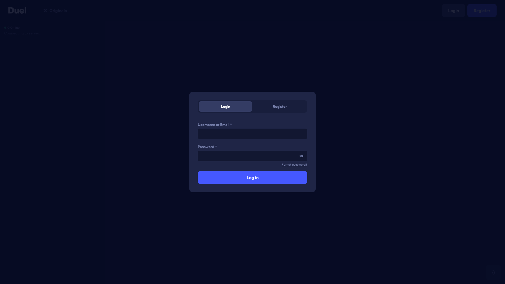 Screenshot of duel.com