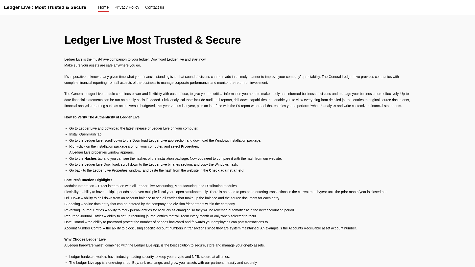 Screenshot of ledger.com-desktop.com