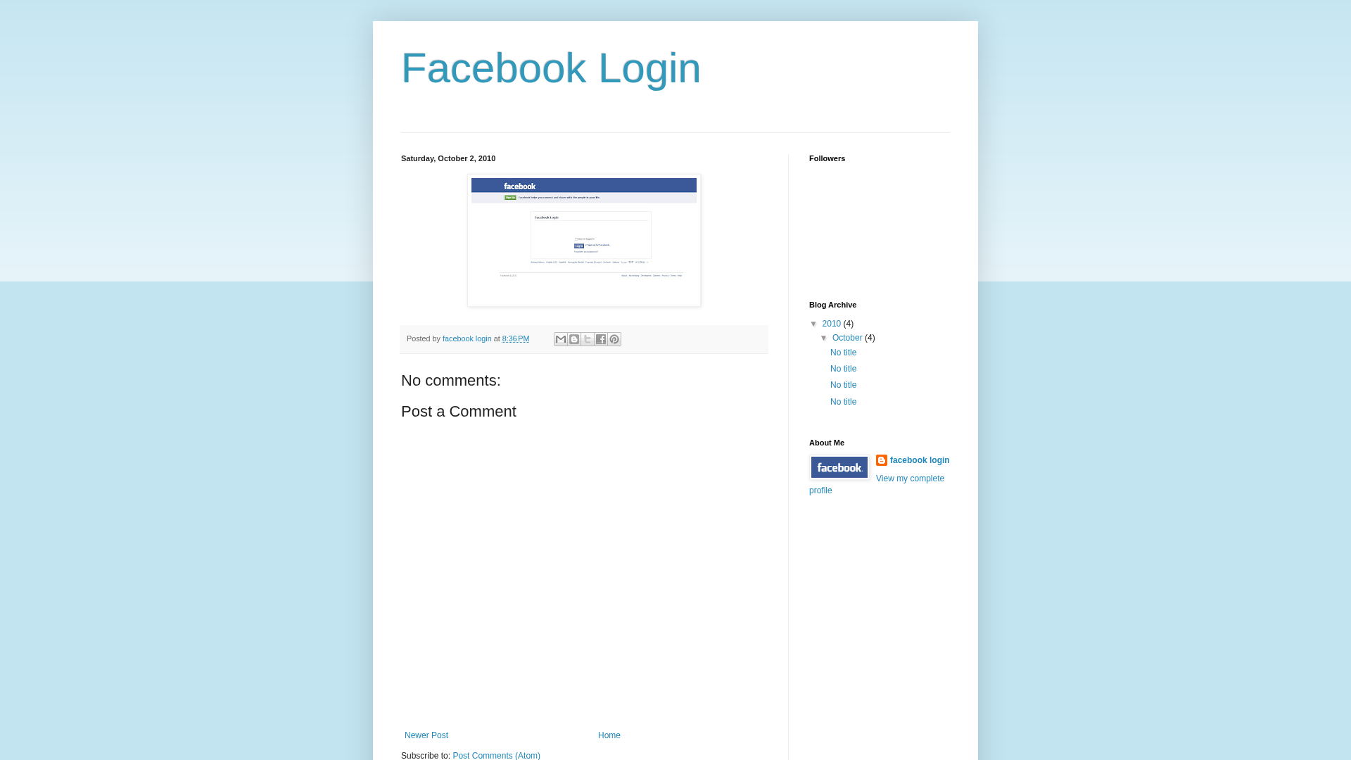 Screenshot of facebooklogin123.blogspot.com