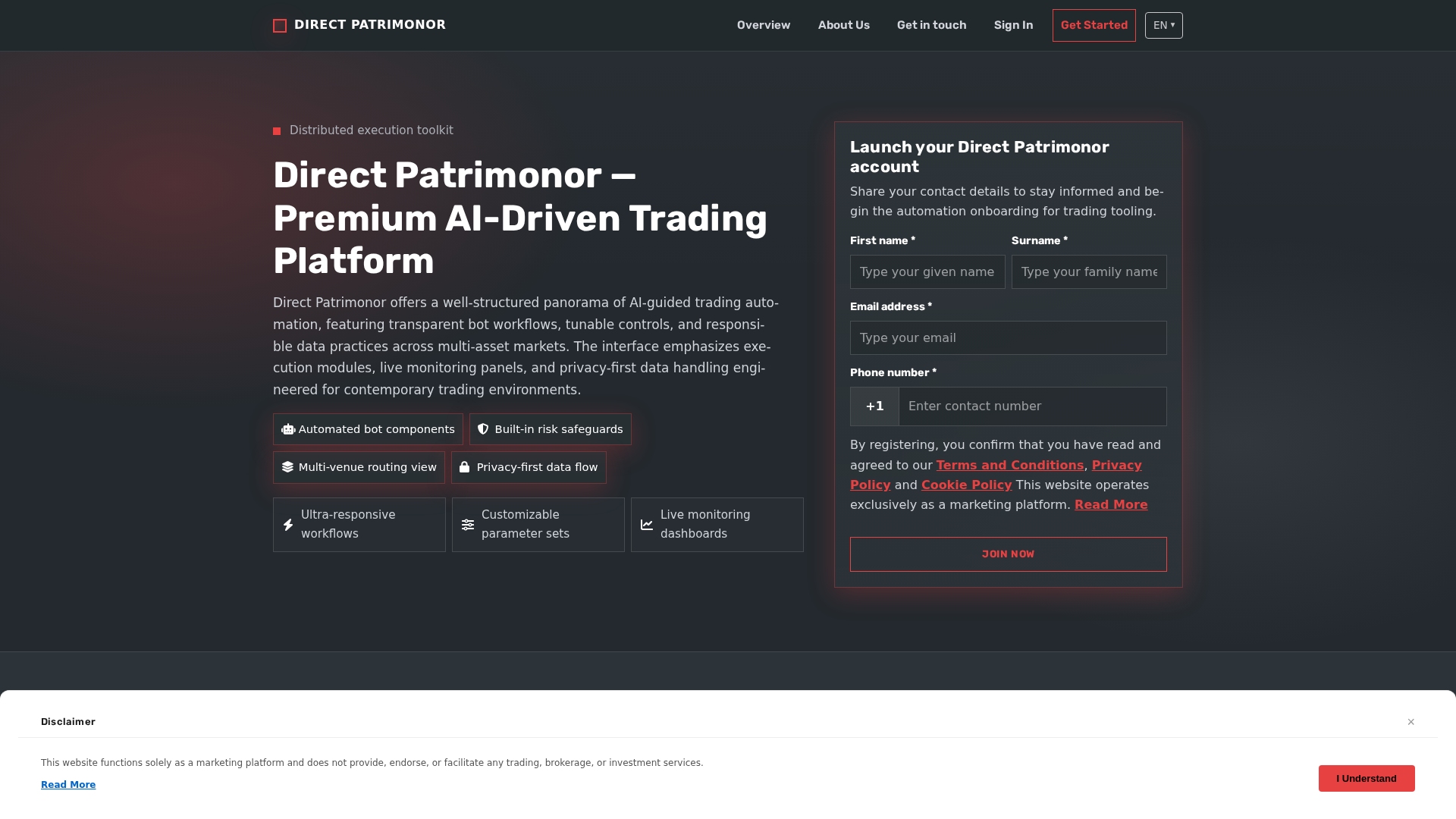 Screenshot of directpatrimonor.digital