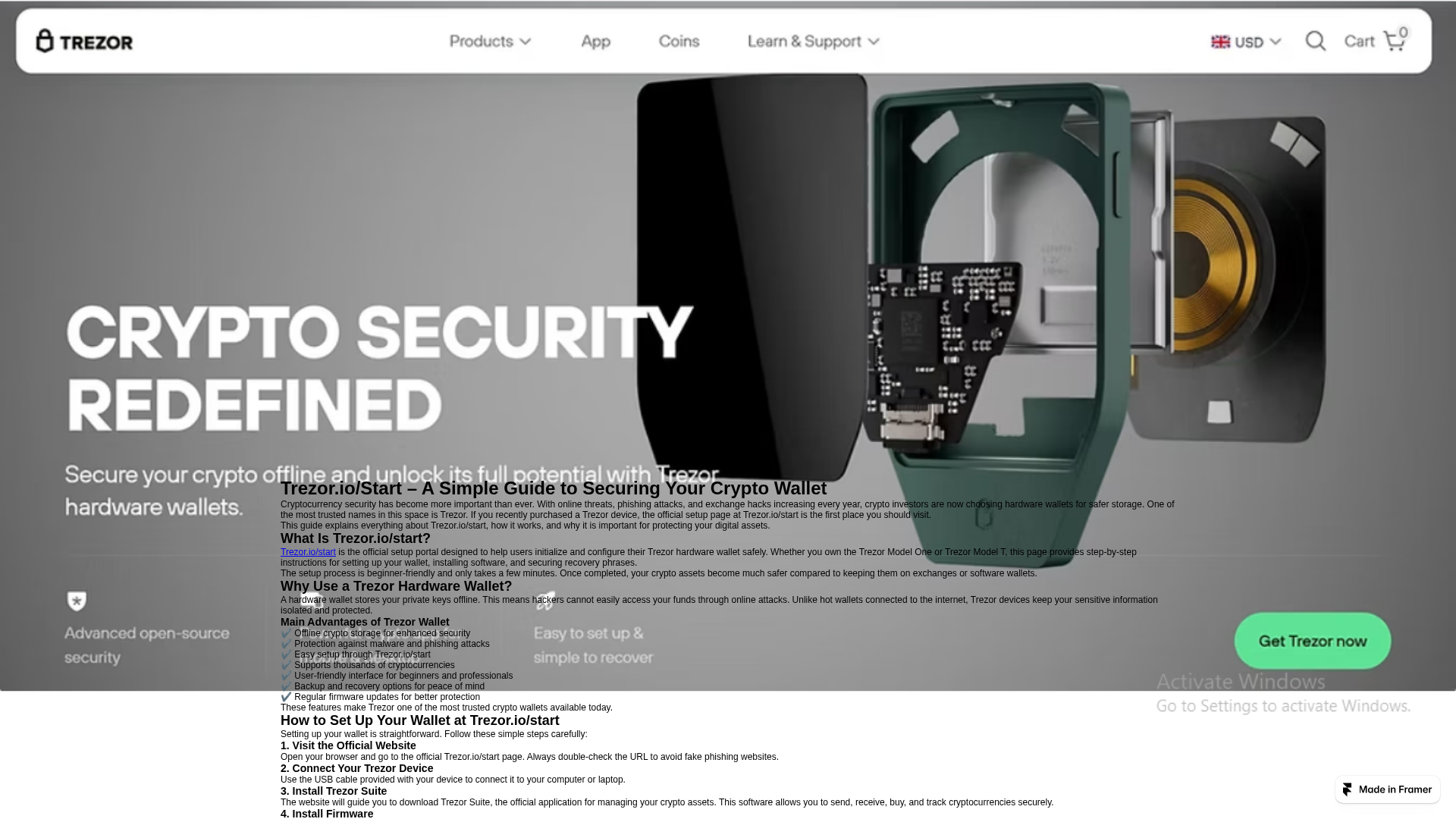 Screenshot of trazurostartiio.framer.website
