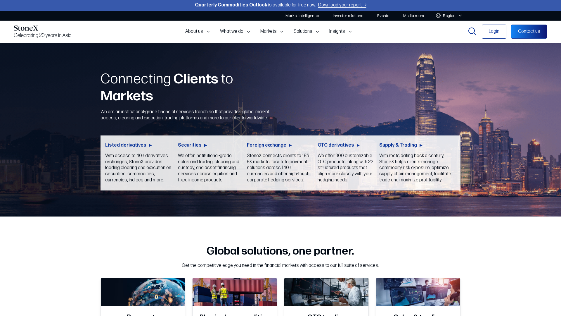 Screenshot of stonex-website.pages.dev