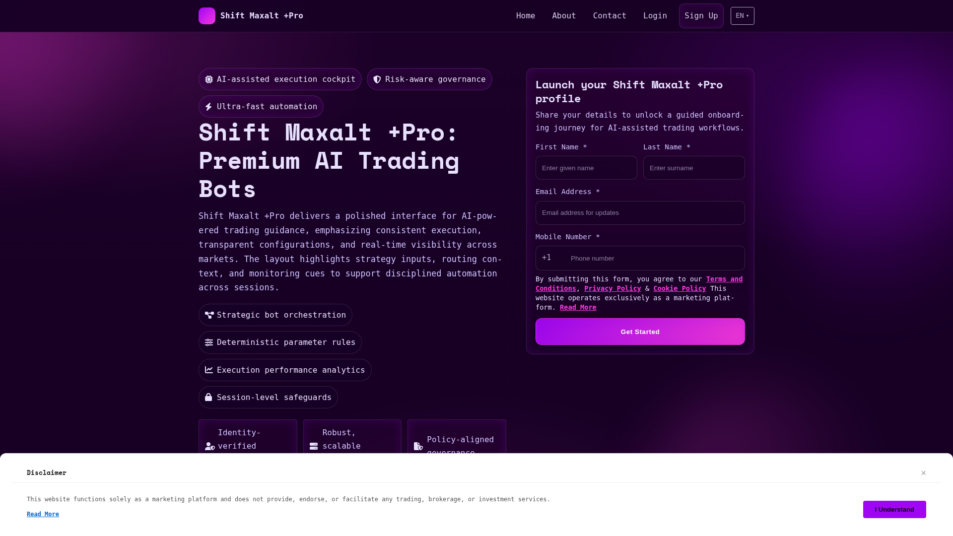 Screenshot of shiftmaxaltpro.click