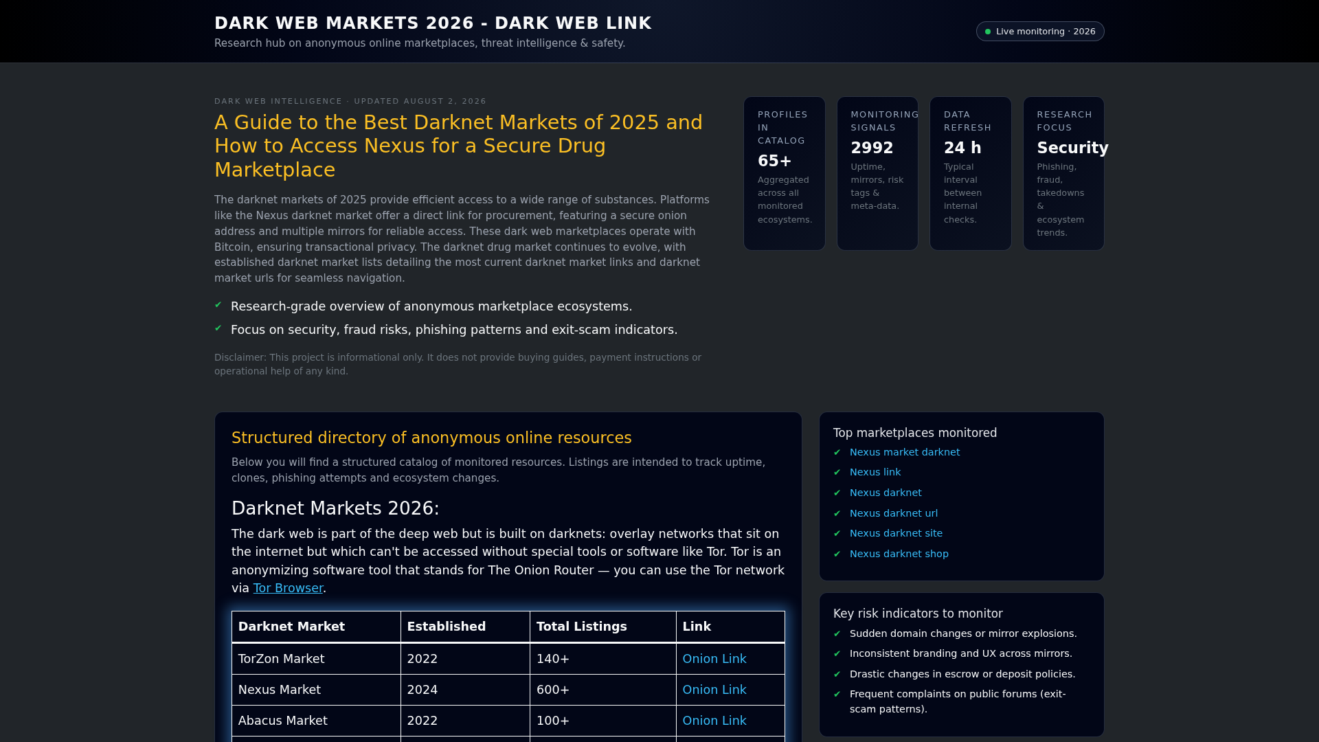 Screenshot of darknetmarketoffers.com