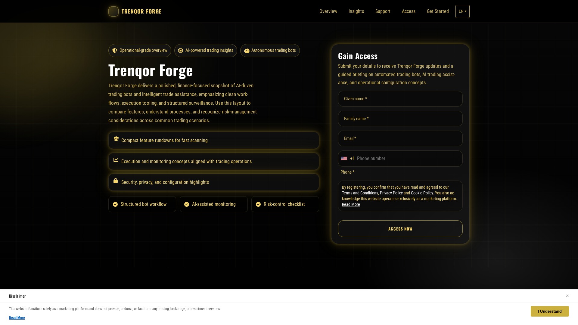 Screenshot of trenqorforge.shop